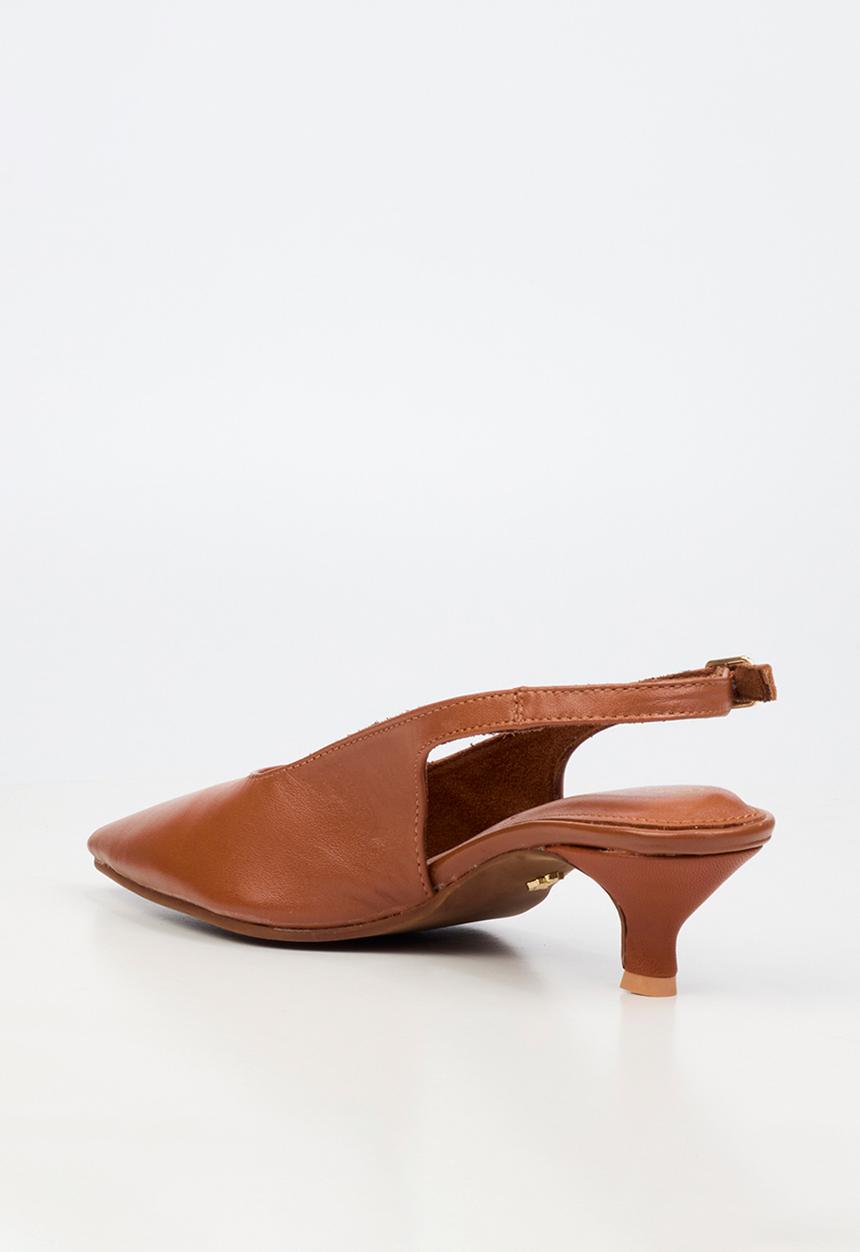 Nicci Tyler - Cristina 1 Leather Slingback Heel - Tan