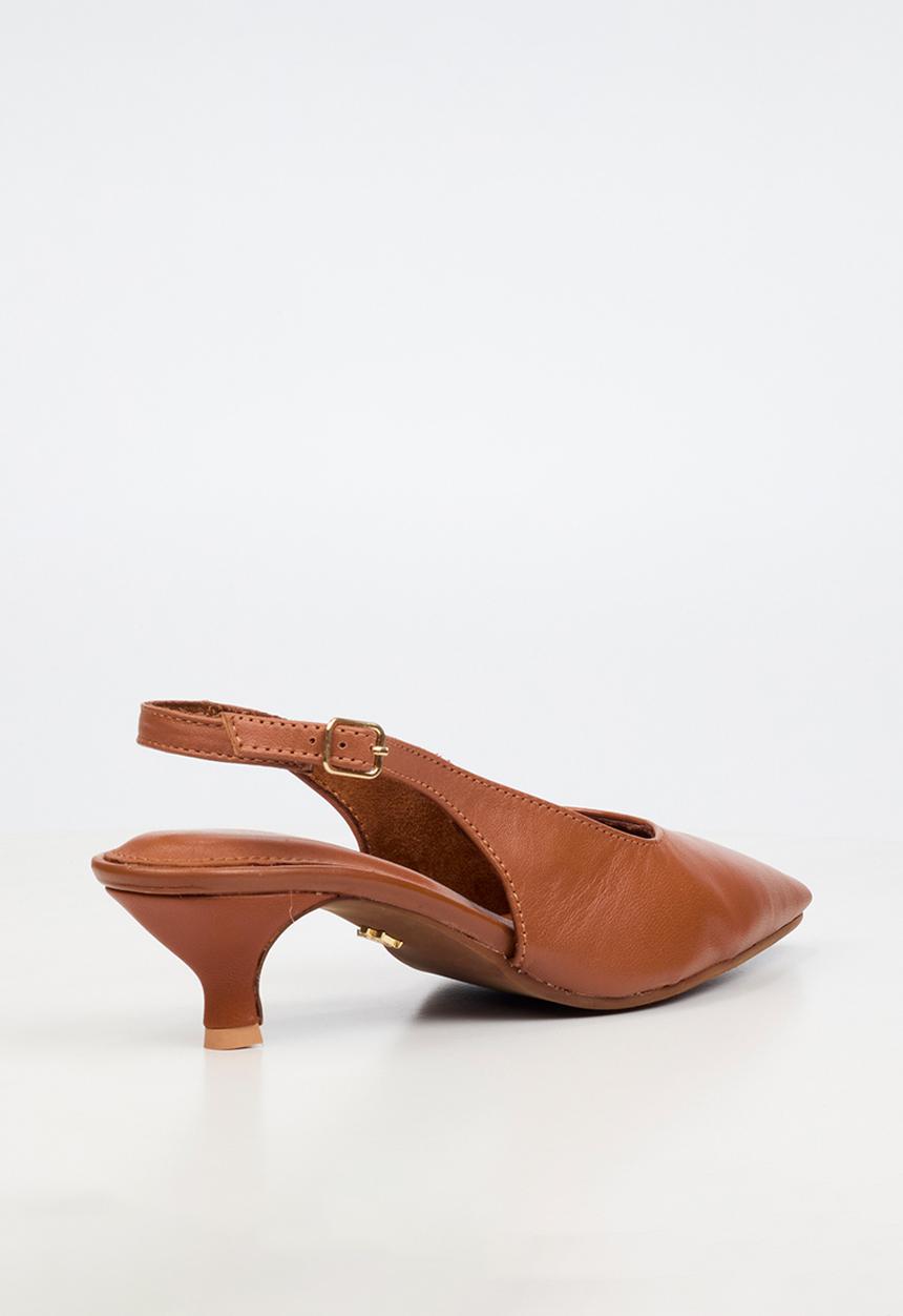 Nicci Tyler - Cristina 1 Leather Slingback Heel - Tan