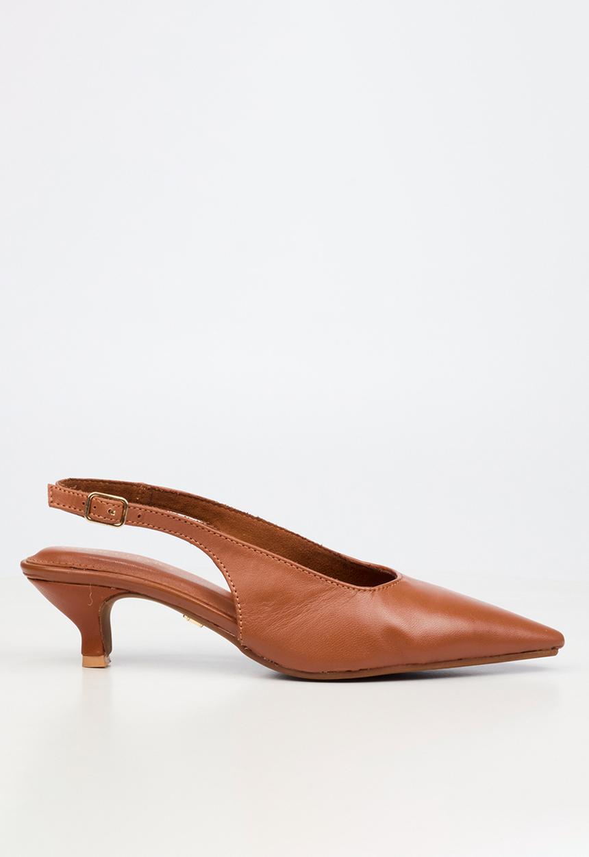 Nicci Tyler - Cristina 1 Leather Slingback Heel - Tan
