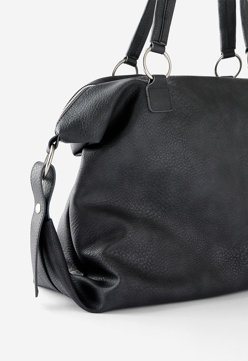 Rubi - Mischa Slouchy Underarm Bag - Washed Charcoal Pu
