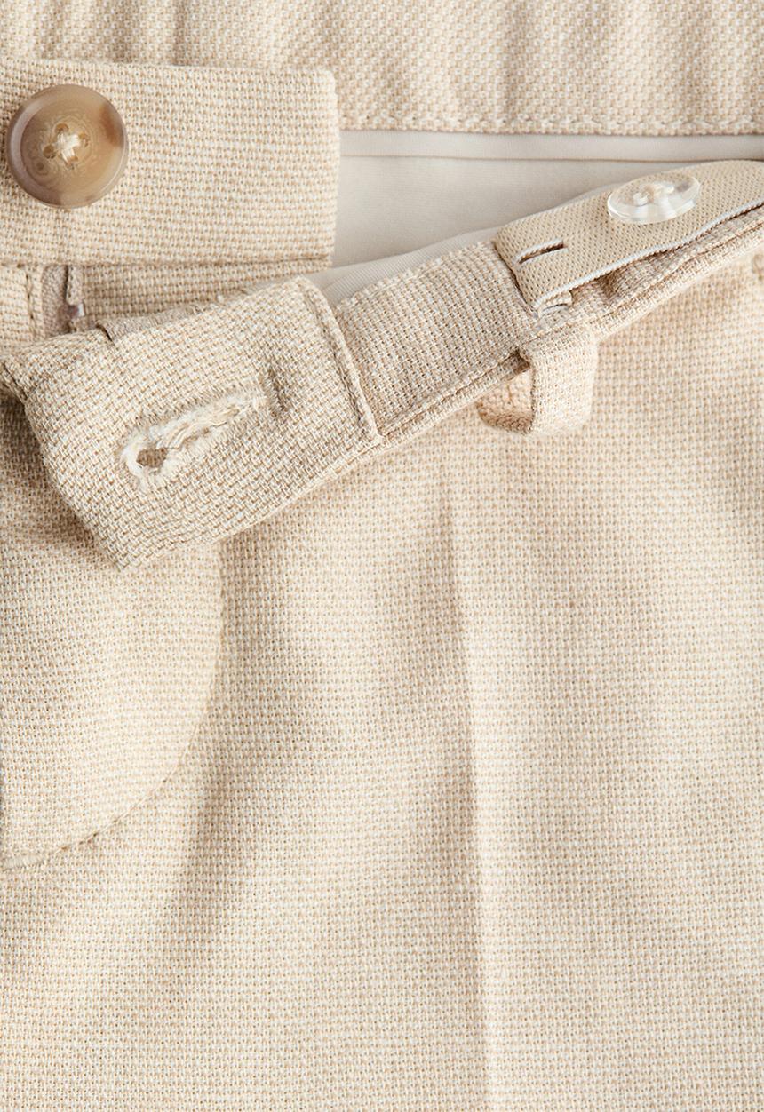 H&M - Slim fit suit trousers - light beige