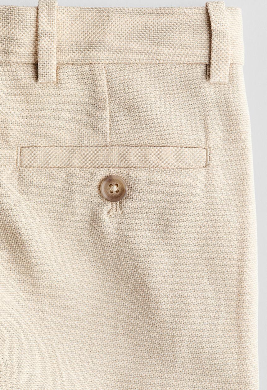 H&M - Slim fit suit trousers - light beige