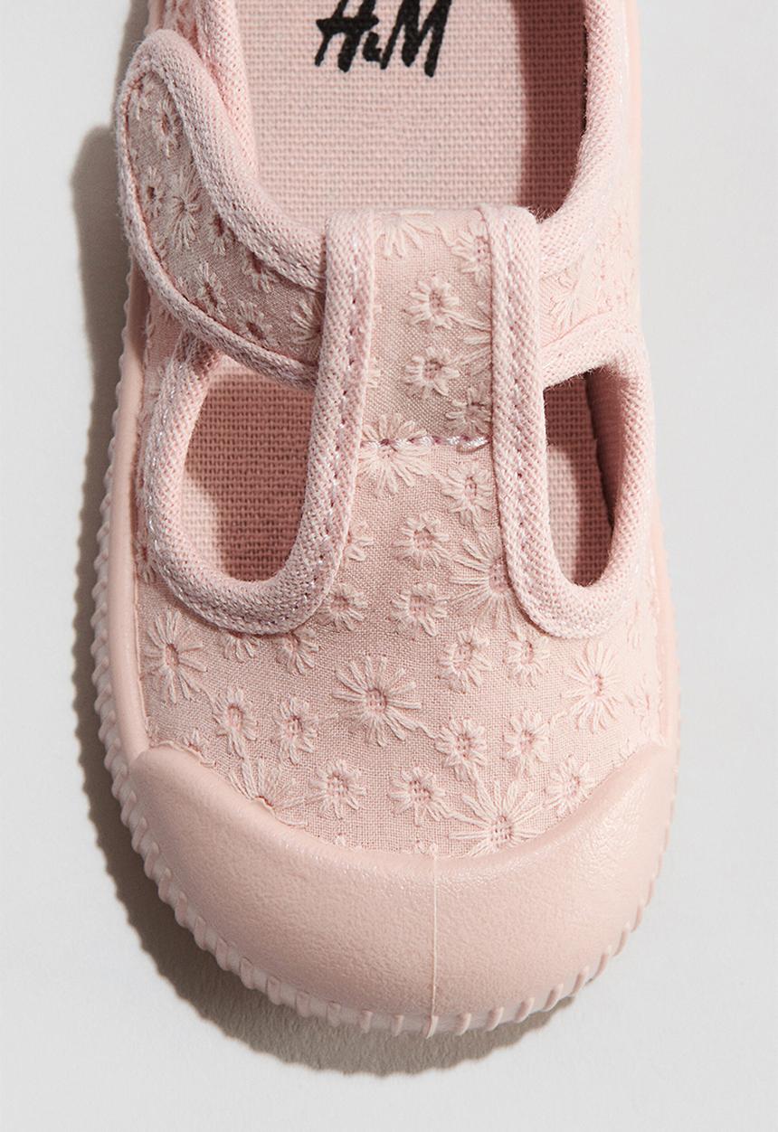 H&M - Cotton sandals - light pink