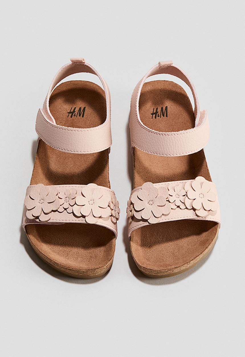 H&M - Ankle strap sandals - light pink