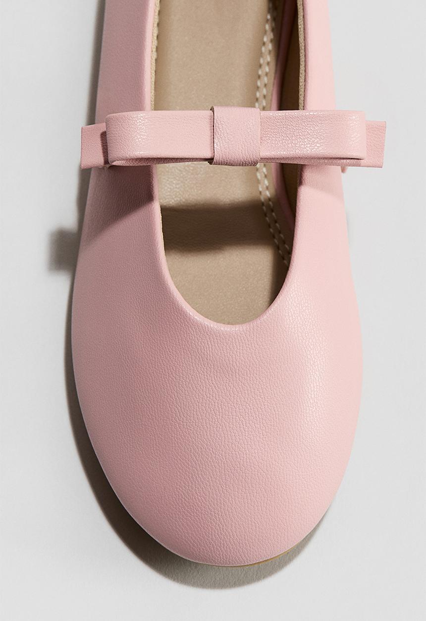 H&M - Appliqu?d ballet pumps - light pink