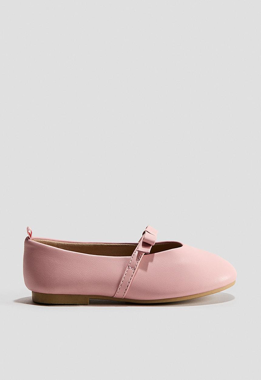 H&M - Appliqu?d ballet pumps - light pink
