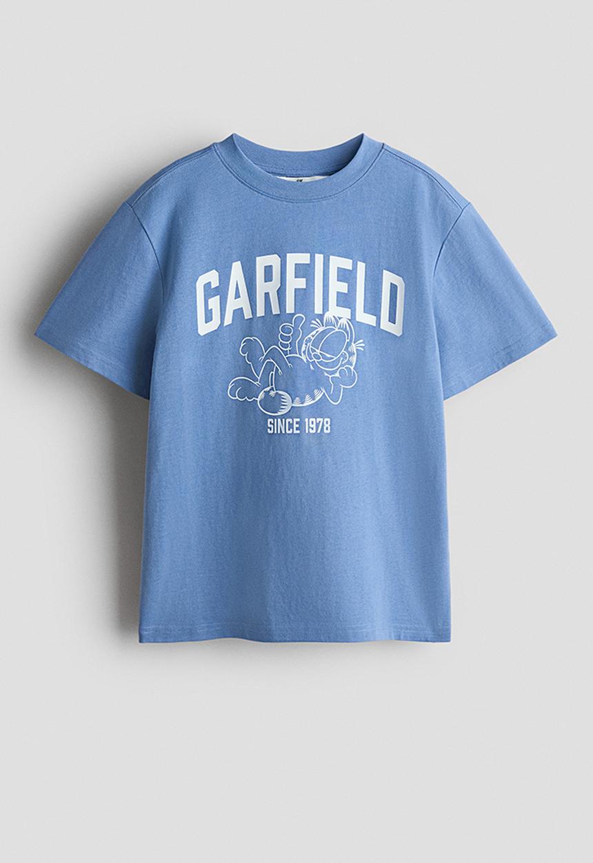 H&M - Printed t-shirt - blue/garfield