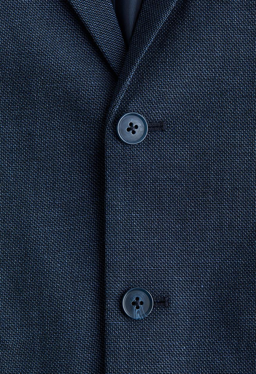 H&M - Linen-blend jacket - navy blue