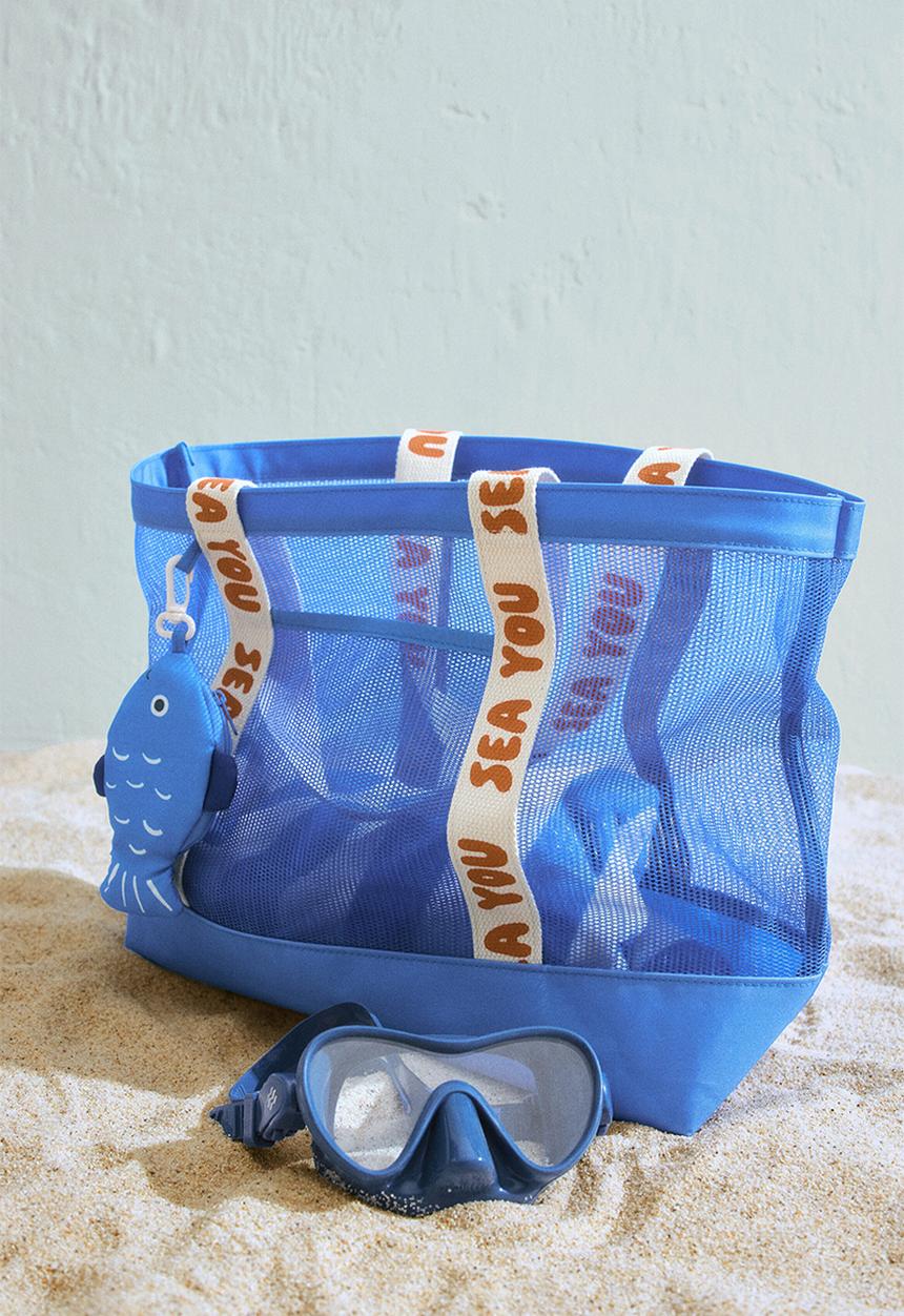 H&M - Mesh beach bag - blue