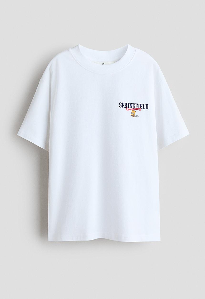 H&M - Printed t-shirt - white/the simpsons