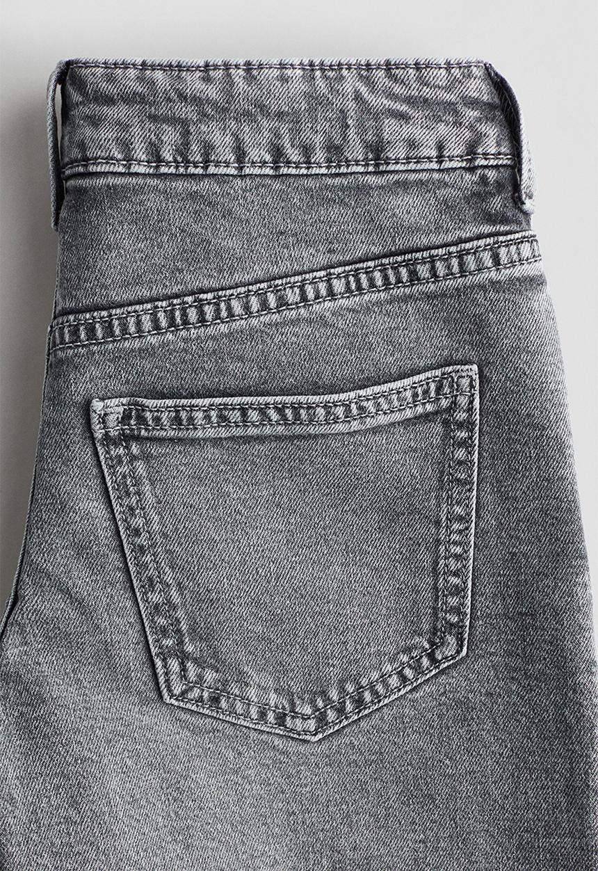 H&M - Wide leg low denim shorts - denim grey