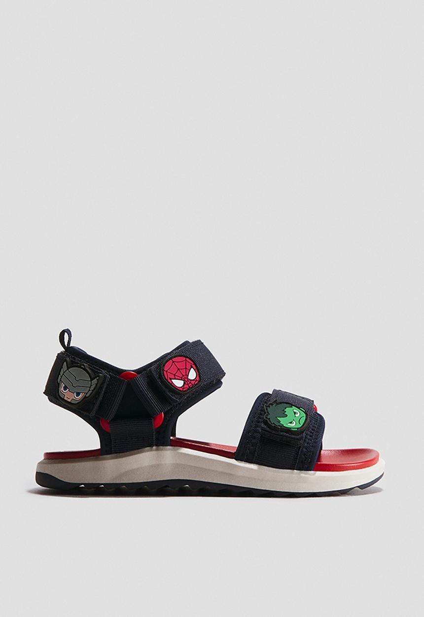 H&M - Motif-detail sandals - black/marvel comics
