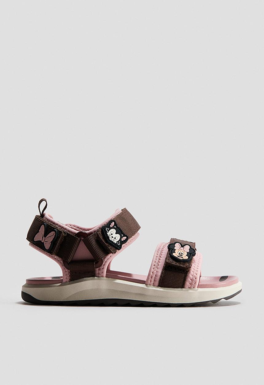 H&M - Ankle strap sandals - light pink/minnie mouse