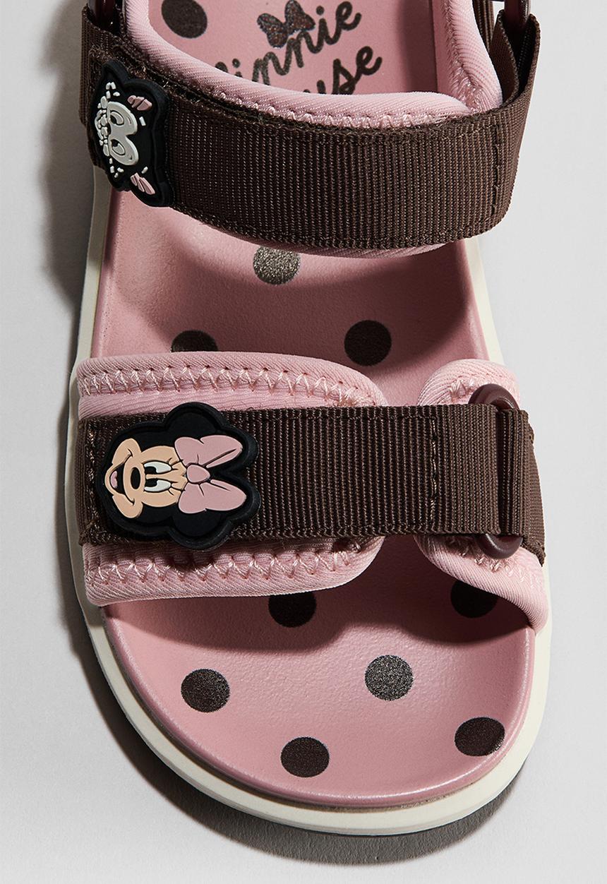 H&M - Ankle strap sandals - light pink/minnie mouse