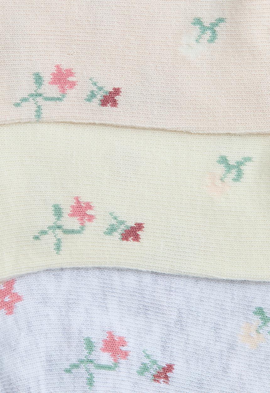 H&M - 7-Pack trainer socks - light pink/floral