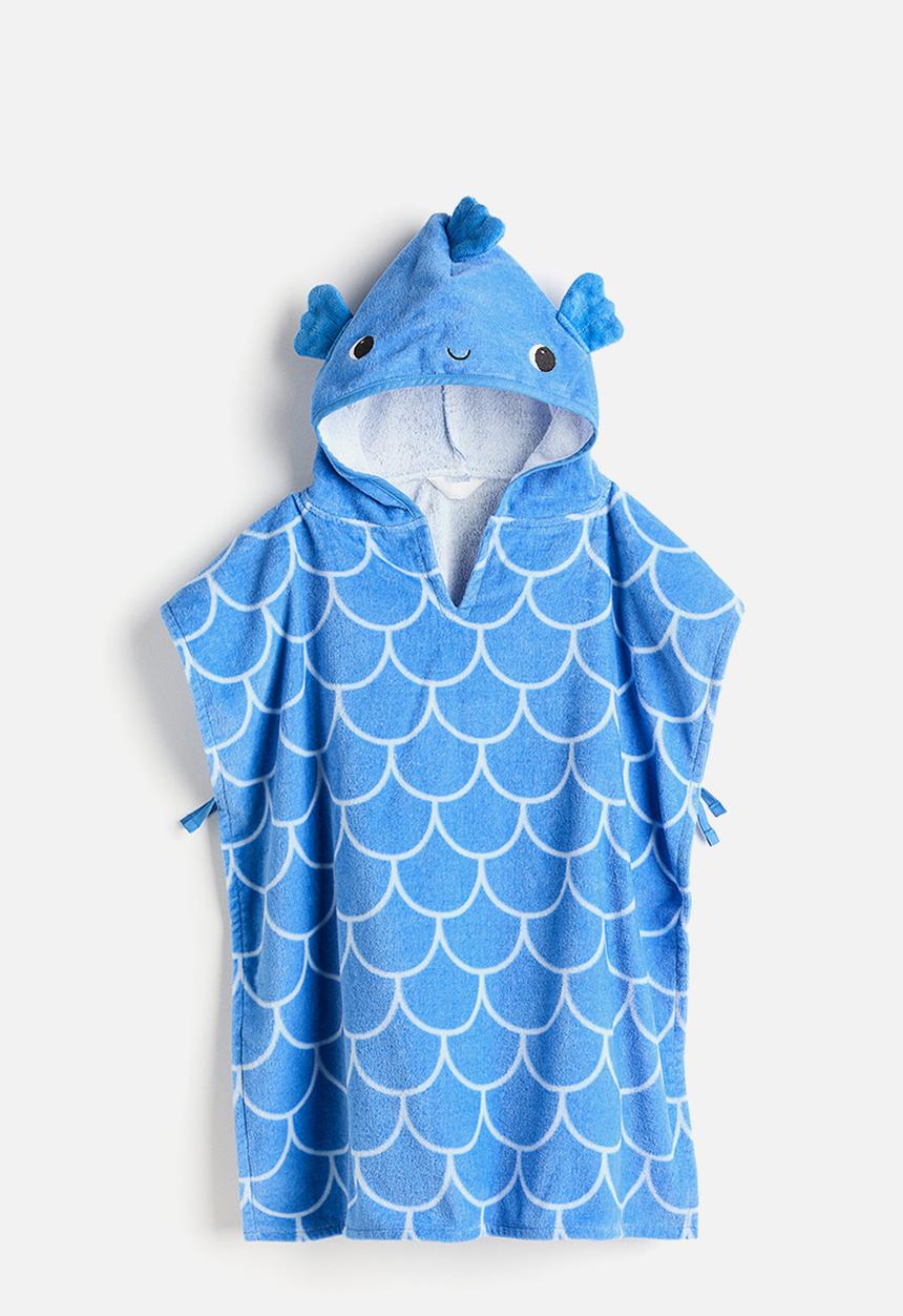H&M - Towel cape - blue/fish