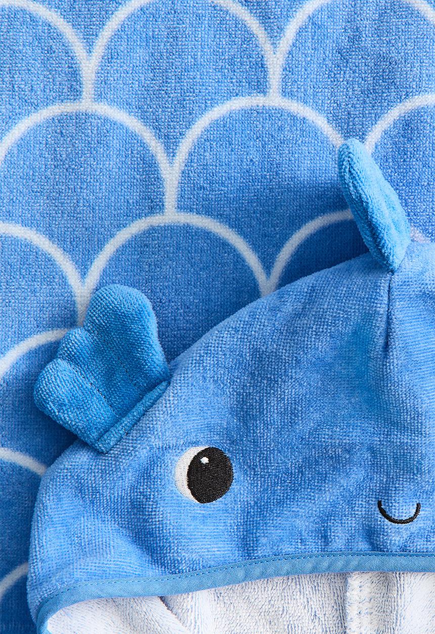 H&M - Towel cape - blue/fish