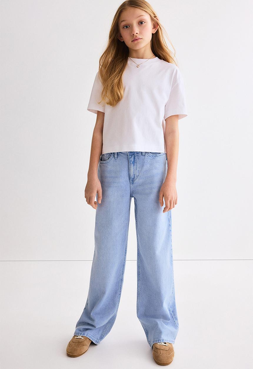H&M - Wide leg jeans - light blue