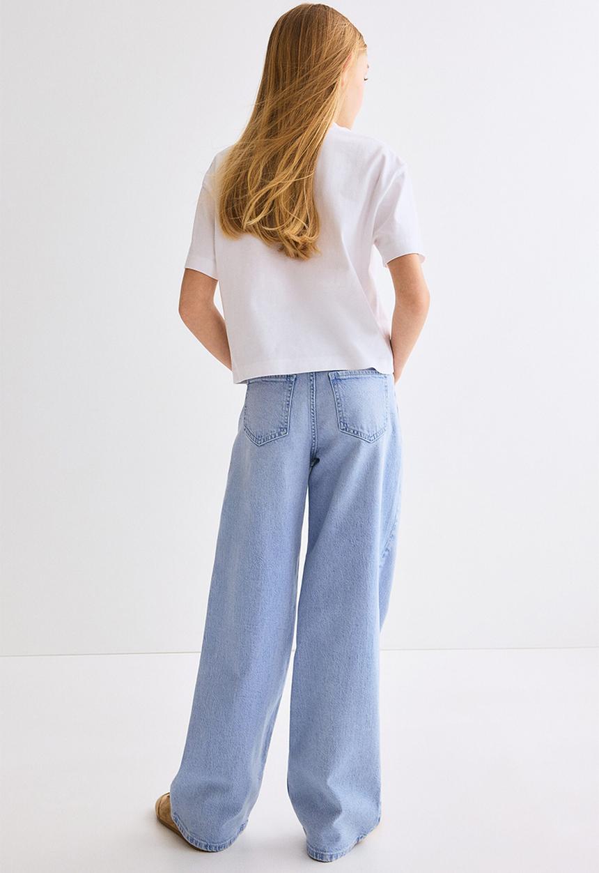 H&M - Wide leg jeans - light blue