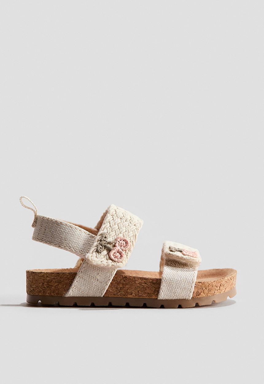 H&M - Sandals - cream/cherries