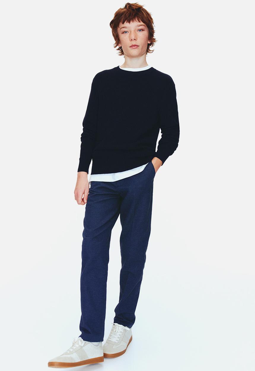 H&M - Tailored trousers - navy blue