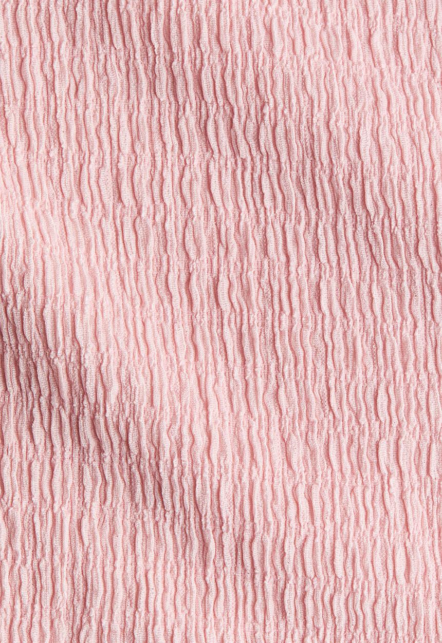 H&M - Wide crinkled trousers - light pink