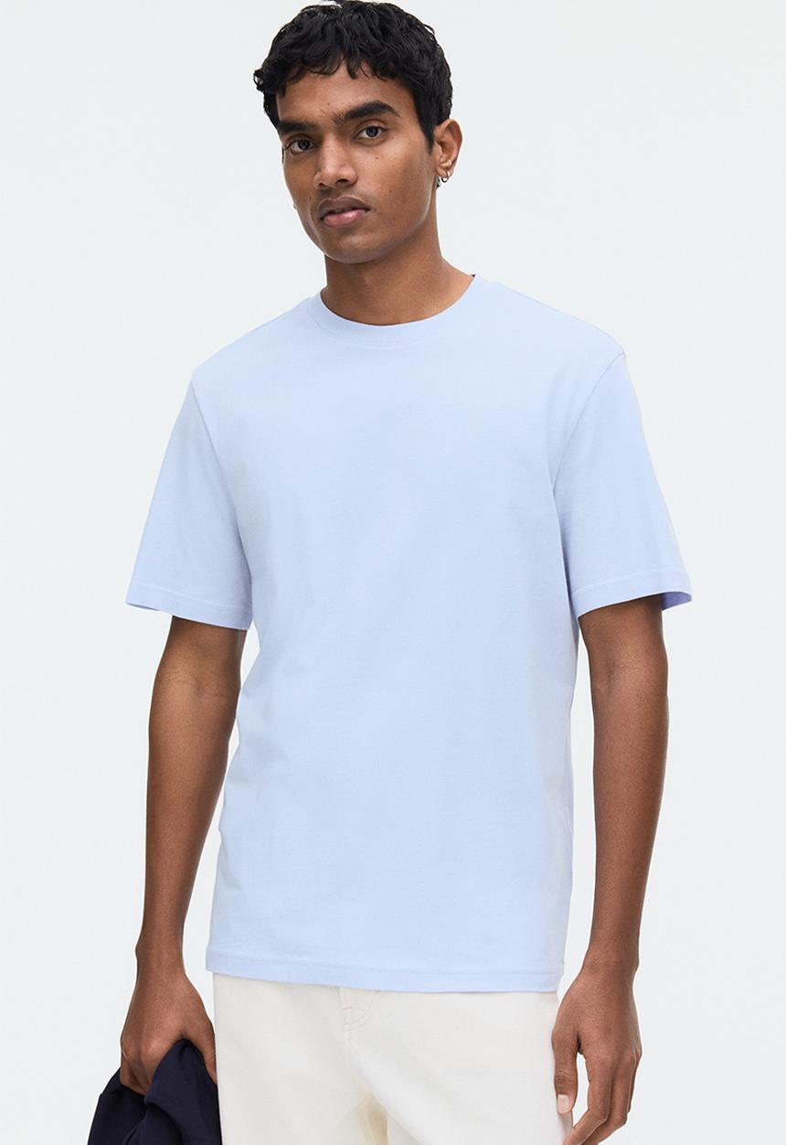 H&M - Regular fit T-shirt - light blue