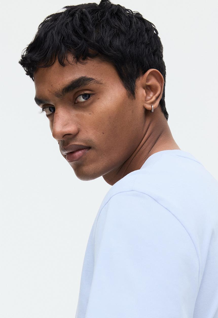 H&M - Regular fit T-shirt - light blue