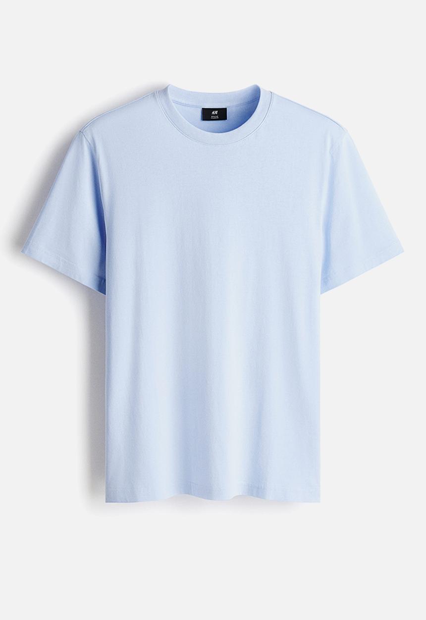 H&M - Regular fit T-shirt - light blue