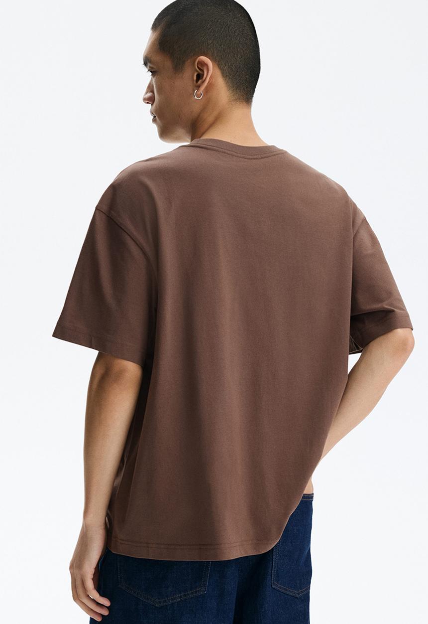 H&M - Loose fit T-shirt - brown/van gogh
