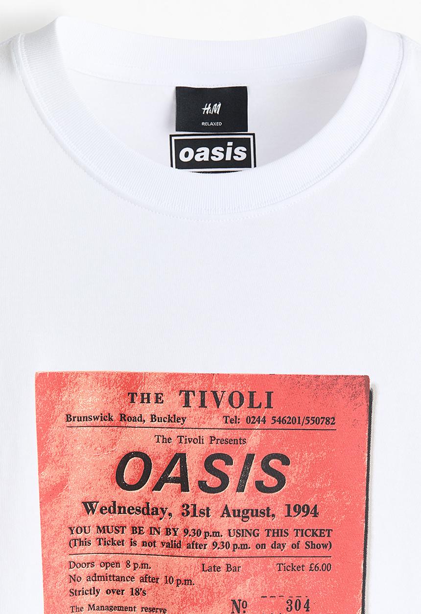 H&M - Loose fit T-shirt - white/oasis