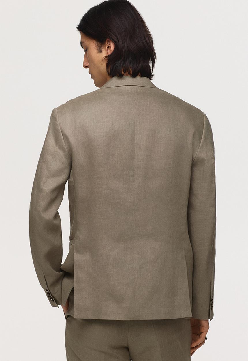 H&M - Slim fit linen jacket - khaki green
