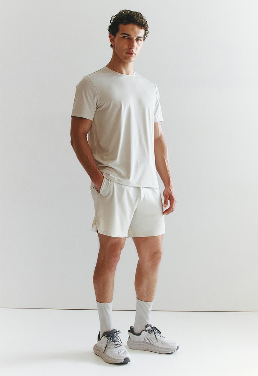 H&M - Sports shorts with drymove - natural white
