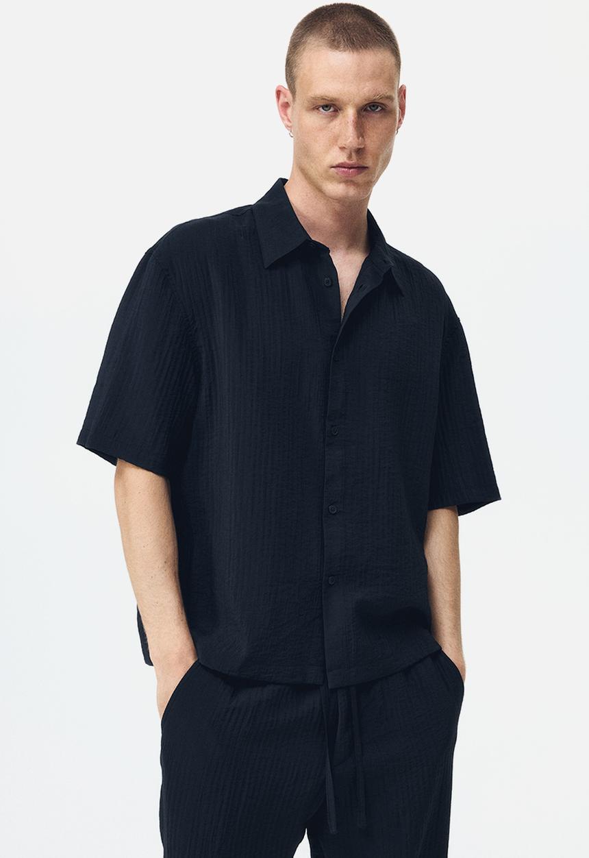 H&M - Relaxed fit shirt - black