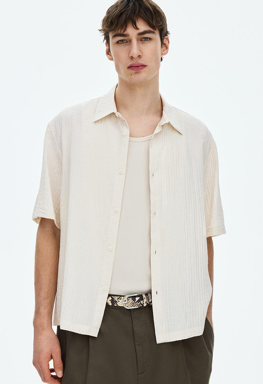 H&M - Relaxed fit shirt - cream