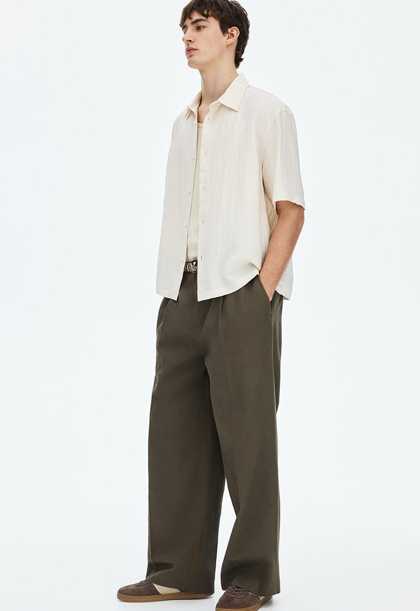 H&M - Relaxed fit shirt - cream