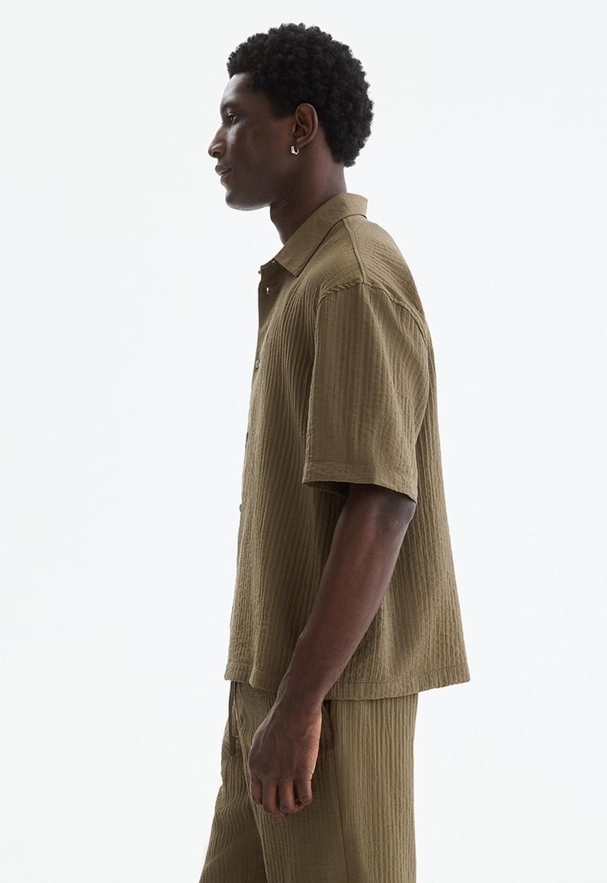 H&M - Relaxed fit shirt - khaki green