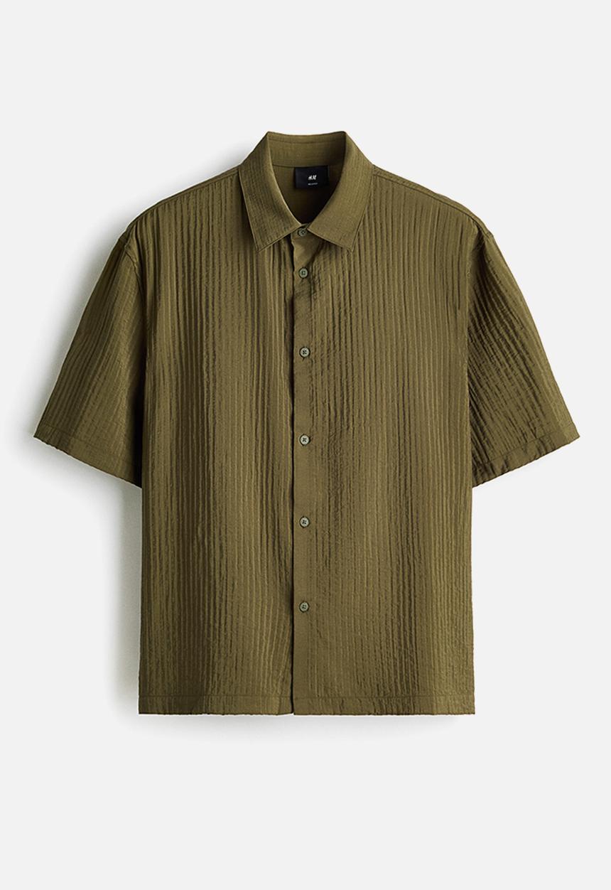 H&M - Relaxed fit shirt - khaki green