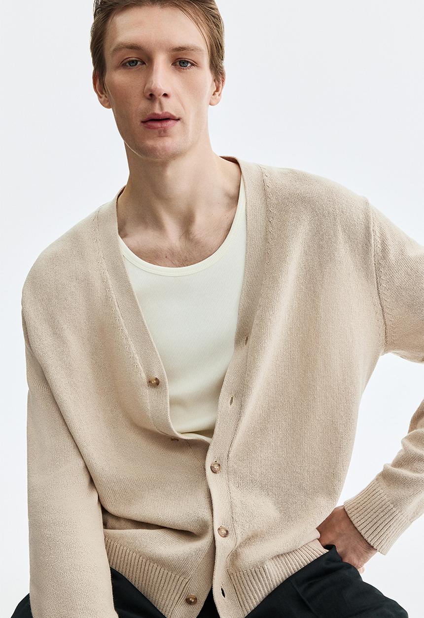 H&M - Relaxed fit cardigan - beige
