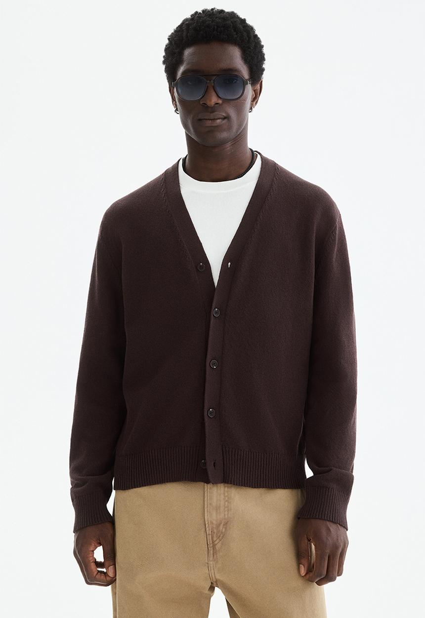 H&M - Relaxed fit cardigan - dark brown