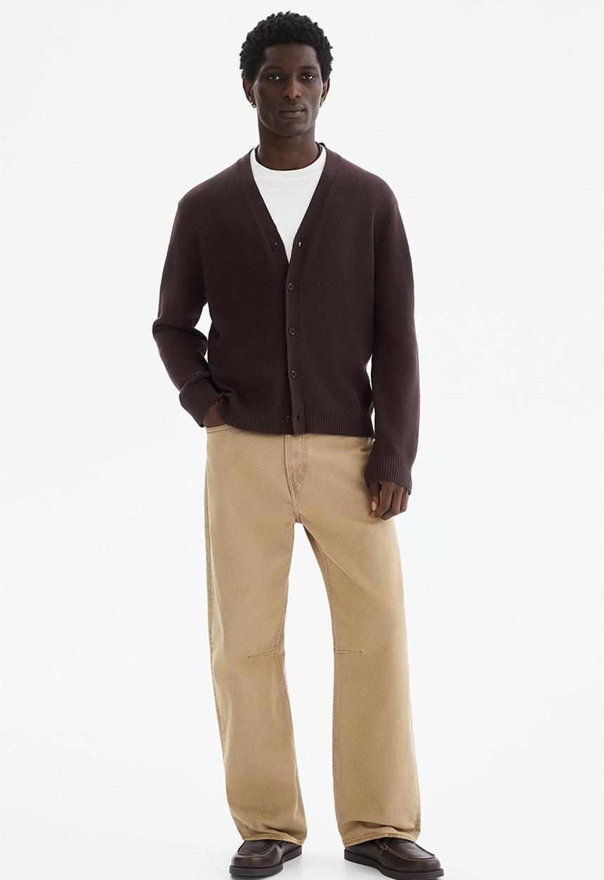 H&M - Relaxed fit cardigan - dark brown