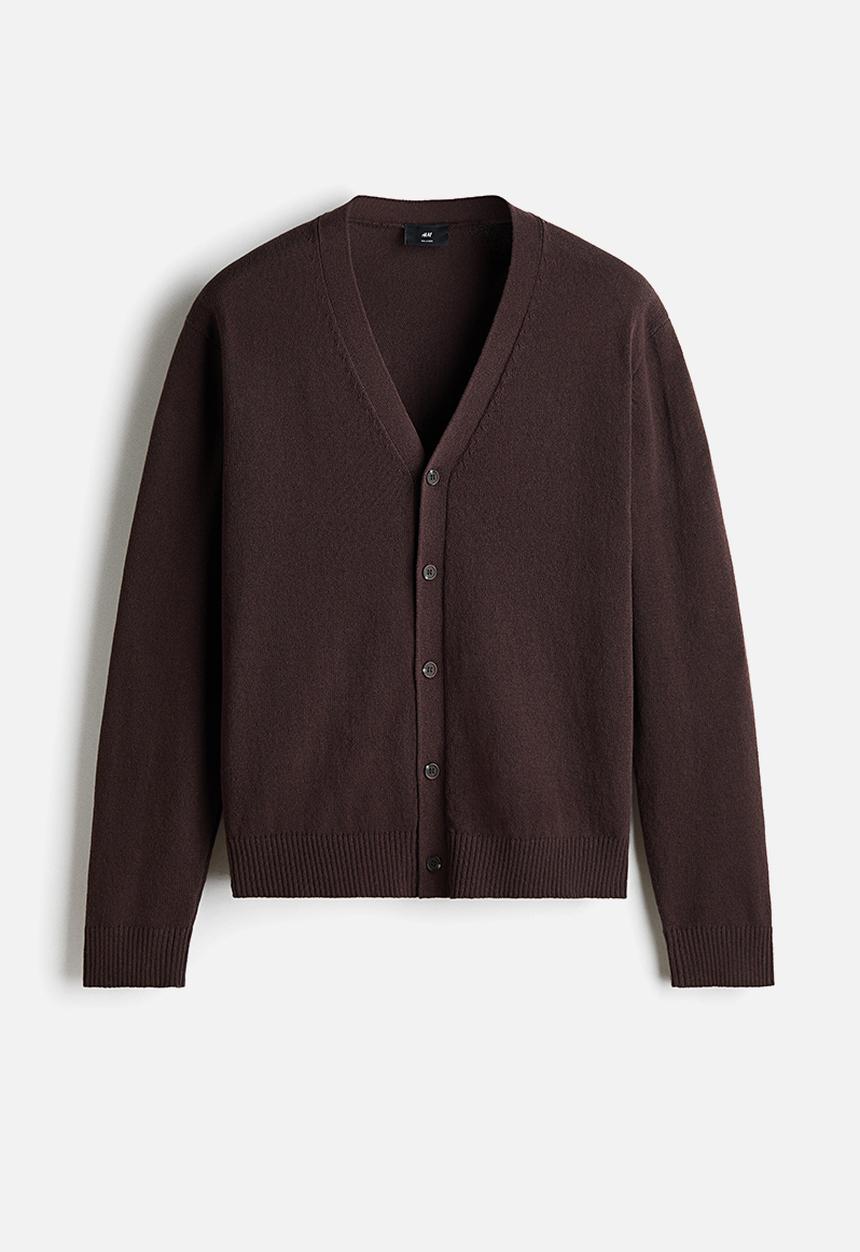 H&M - Relaxed fit cardigan - dark brown