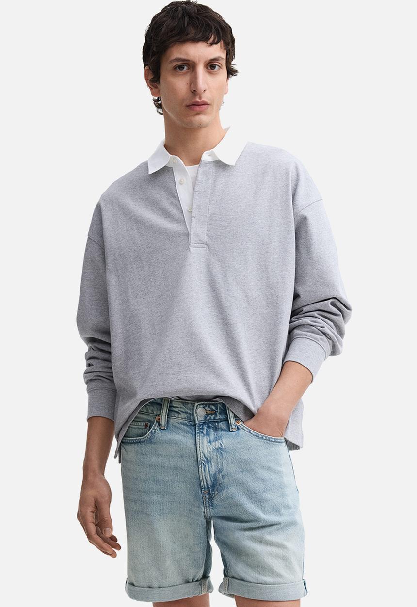 H&M - Slim denim shorts - light denim blue