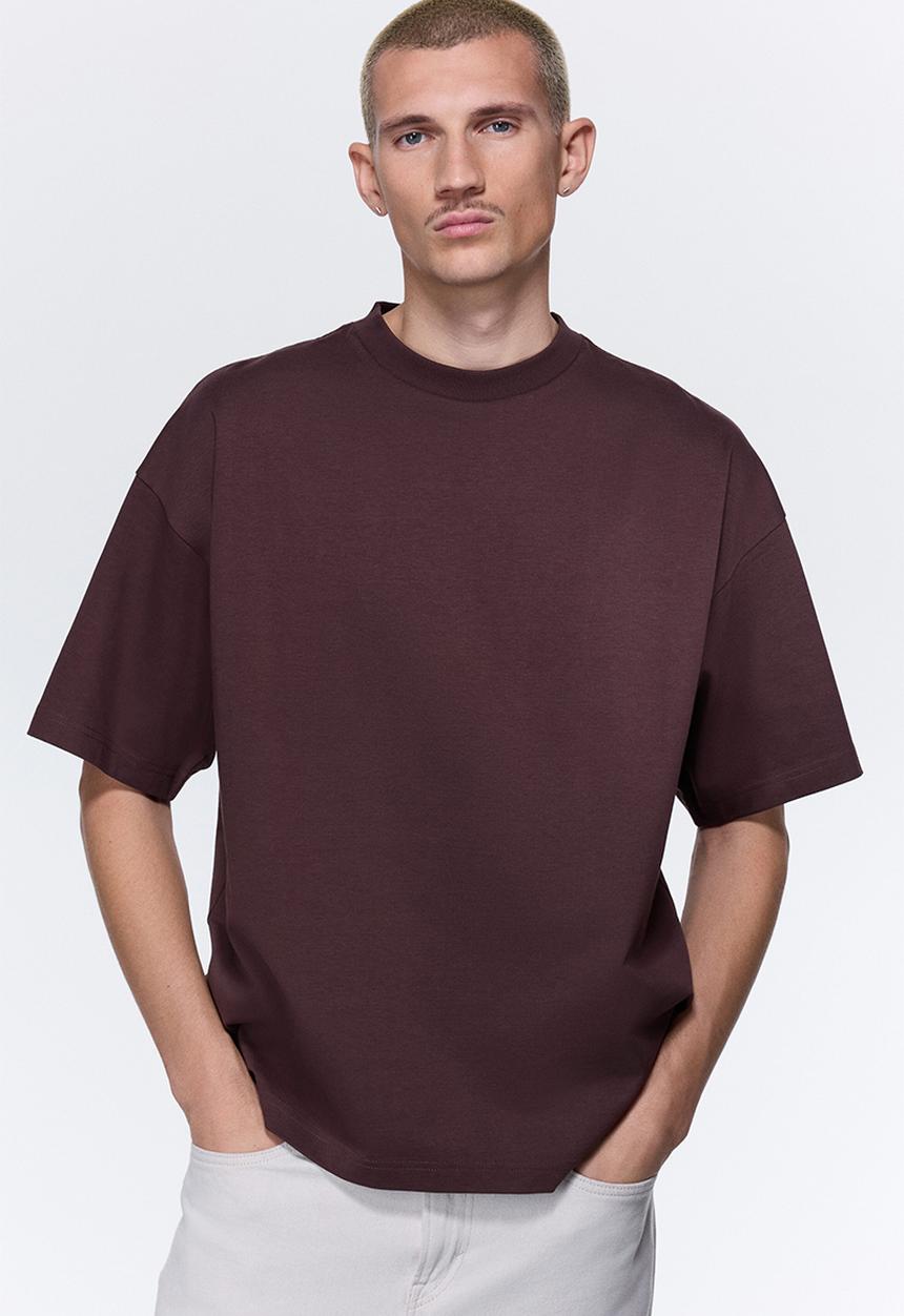 H&M - Oversized fit cotton t-shirt - brown