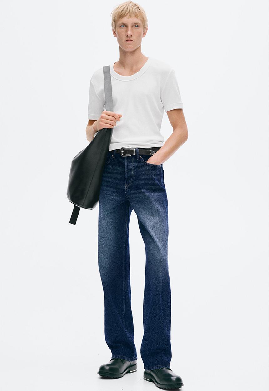 H&M - Straight regular jeans - dark denim blue