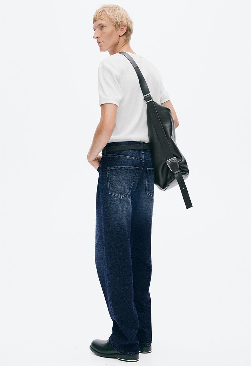H&M - Straight regular jeans - dark denim blue