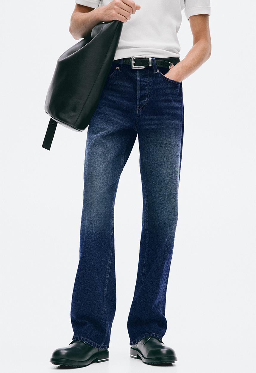 H&M - Straight regular jeans - dark denim blue