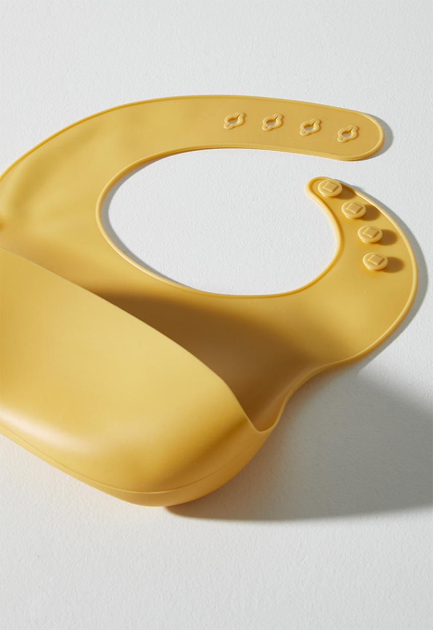 Pop Candy - Airplane silicone meal set - mustard