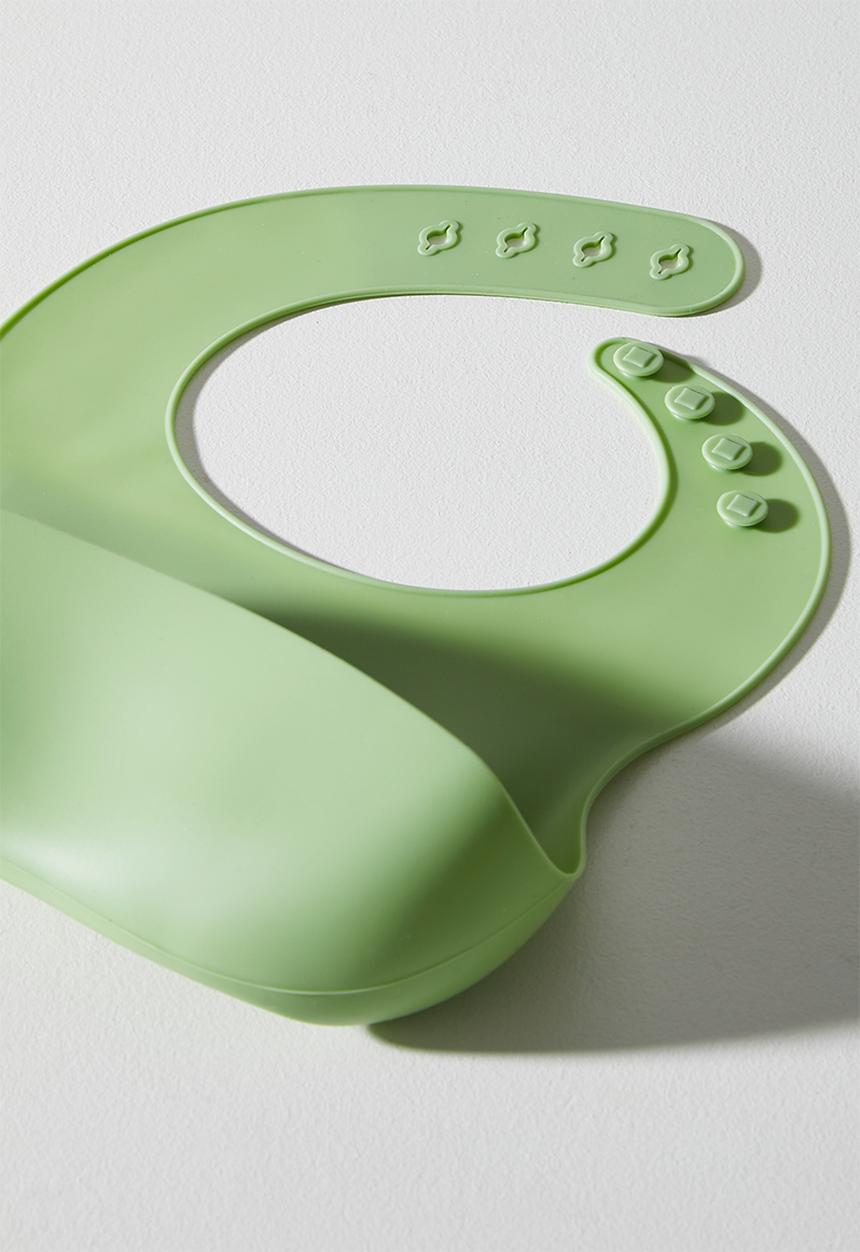 Pop Candy - Airplane silicone meal set - forest green