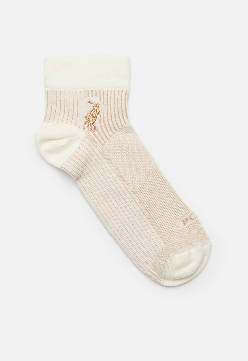 POLO - Rib Stripe Sport Sock - Stone